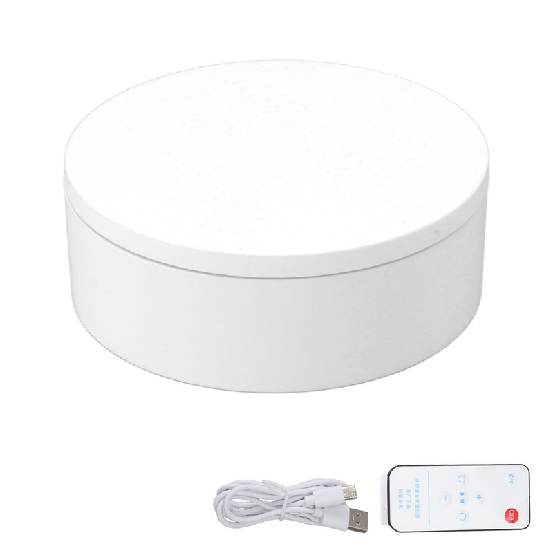 Electric Turntable 360 Degree Rotating Product Photography Display Rechargeable Remote