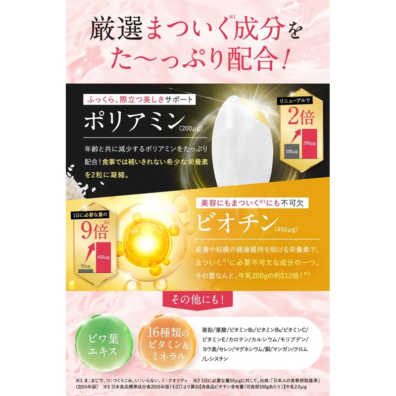 Bambiic Ink Matsuku Supplement (Biotin + Polyamine + Biwa Leaf