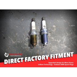 AIP Electronics Dragon FIRE Performance 8pcs Set Iridium Spark Plugs Compatible with 2008-2021 Dodge Chrysler Ram Jeep 2.0L 2.4L 4.7L 5.7L I4 V8 Replaces LZFR5CI-11 92145 OEM Fit DFSP1009x8