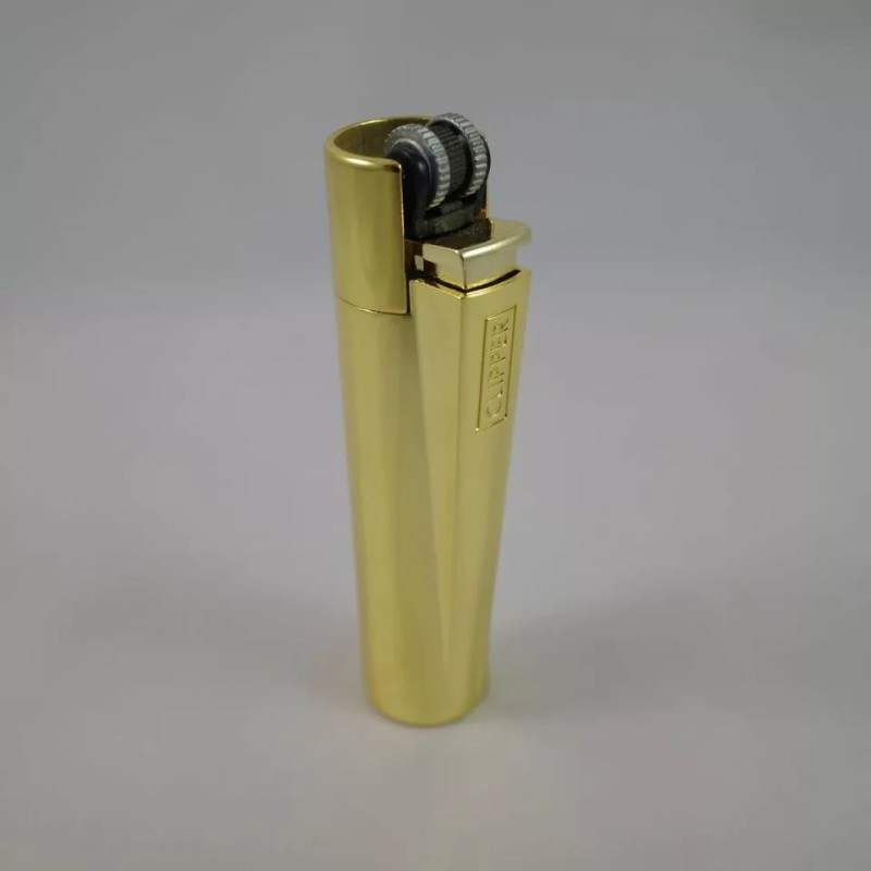 Clipper NEW CLIPPER Metal Lighter Shiny Gold finish - Gift