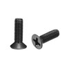 sourcing map M3.5 x 12mm Phillips Screw Fastener Black for