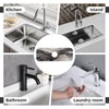 Faucet Draining Mat For Kitchen Sink, Black And Gold Marble