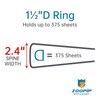 ZOOPIP Fireproof 3 Ring Binder with Zipper, 1.5 Inch D