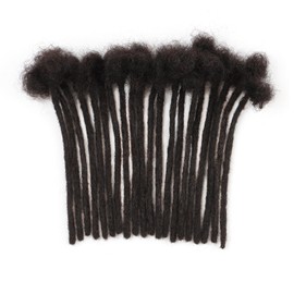 IIFLYDSFA 6 Inch 10 Strands loc Extensions Human Hair for Men/Women 0.6cm Thickness Human Hair Dreadlock Extensions Can Be Dyed and Bleached Soft Dreadlocks