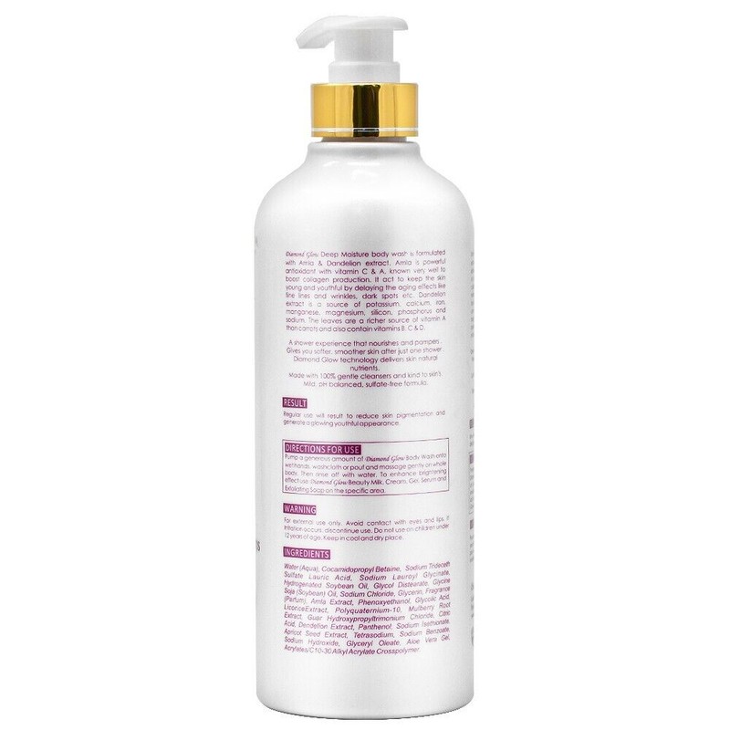 La Belle Glow Diamond Glow Body Wash 27oz w/Free Nail