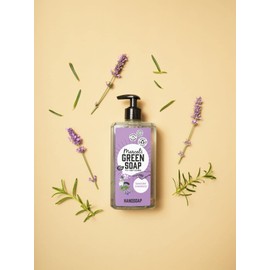 Marcel's Green Soap - Handseife Lavendel & Rosmarin - Spender - 100 % Umweltfreundlich - 100 % Vegan - 97 % Biologisch abbaubar - 500 ml Handseife