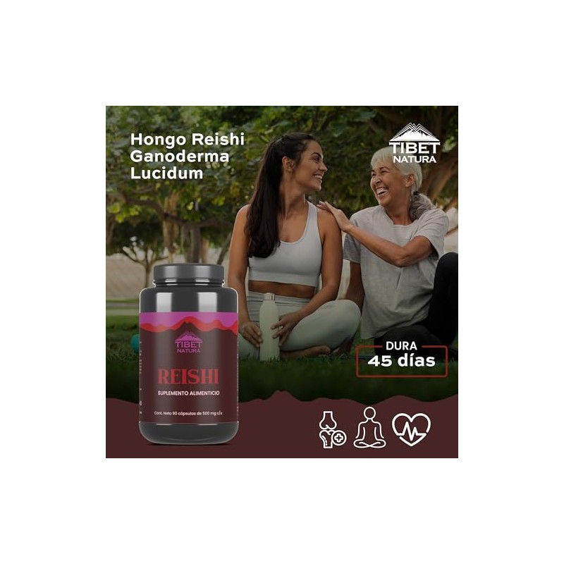 TIBET NATURA - Hongo Reishi - Hongos Adaptgenos - Suplemento