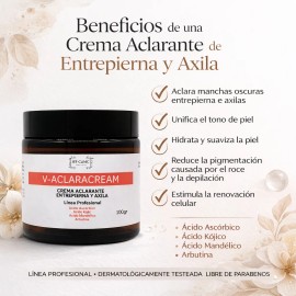 Aclaracream 100gr Crema Aclarante Axila Entrepierna