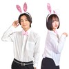 Clearstone Cosplay Halloween Rabbit Headband Set, Unisex White