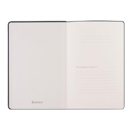 Comix Lined Journal Notebooks, 240 Pages, 5.5 x 8.3 inch, Black, A5 Medium Hardcover Notebooks, Classic College Ruled Notebooks for Writing