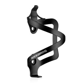 ROCKBROS Bottle Cage, Bicycle, Road Bike, Aluminum Alloy, Bottle Holder, Ultra Lightweight, Cycle Assembly Tool Included, 5 Colors Available (Black)