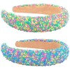 AHONEY 2 Pack Candy headband Thick Padded Headband for Women