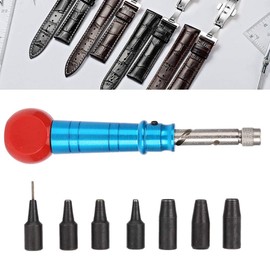 Watch Band Puncher, 1.5-4mm Watch Band Hole Puncher with Punch Head, Leather Watch Strap Belt Punching Tool