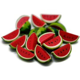 20 Psc Watermelon Dollhouse Miniatures Food Kitchen