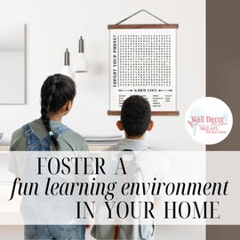 Wood & Canvas Wall Hanging Bathroom Word Search Forgot Phone Wall Art 12x14.5-Inch