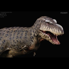 XINPANYIAN Tyrannosaurus Rex Dinosaur Model, 1:35 Scale, Movable Jaw, REBOR T-Rex Kiss Island Version