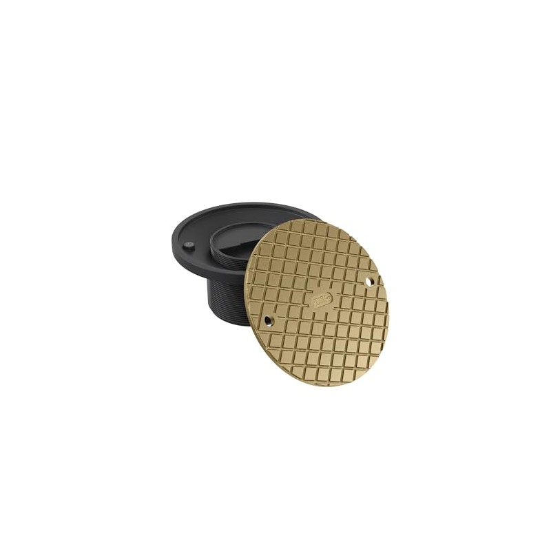 PROFLO PF42816 6" Brass Cover with 3-1/2" Adjustable Cleanout -