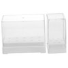 WOONEKY Nail Drill Bit Holder Storage Box 2-Piece 10-Holes Nail