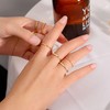 WFYOU 10 Pcs 1-2mm 18K Gold Plated Simple Rings for