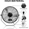 Simple Deluxe 24 Inch Industrial Wall Mount Fan, 3 Speed