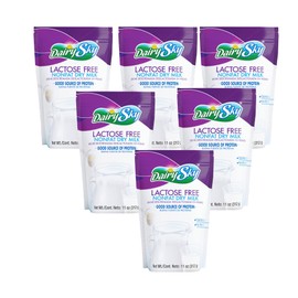 DairySky Lactose Free Milk Powder 11oz (Pack of 6) - Skim Milk Powder, Non GMO Fat Free for Baking & Coffee, Kosher with Protein & Calcium | Great Substitute for Liquid Milk | RBST Hormone-Free