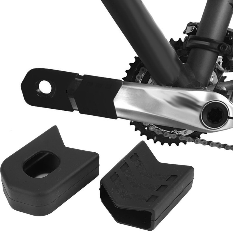 2 Pair Cycling Silicone Crank Cover Protective Case Bicycle Accessory