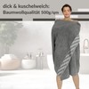 Lashuma Lugano Sauna Towel XXL Grey Terry Towelling Bath Towel
