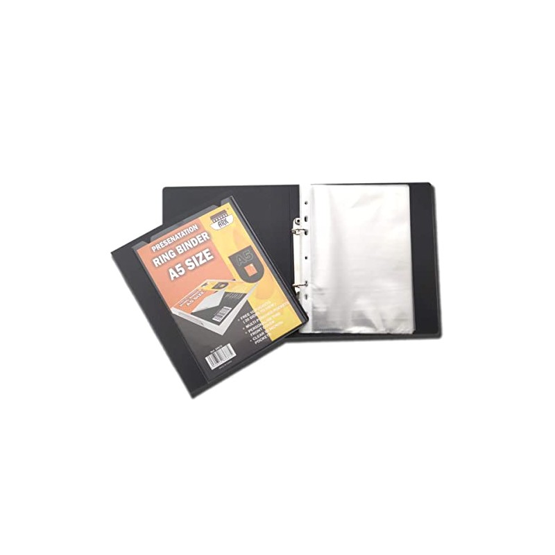 Ark A5 15mm Ring Binder+10 Free Pockets (A5 Presenatation Ring