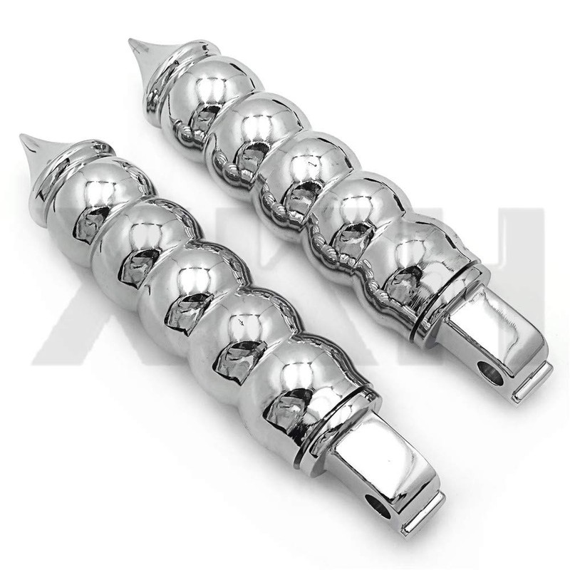 SMT- Chrome Billet Calabash Footpegs Compatible With passenger Victory All
