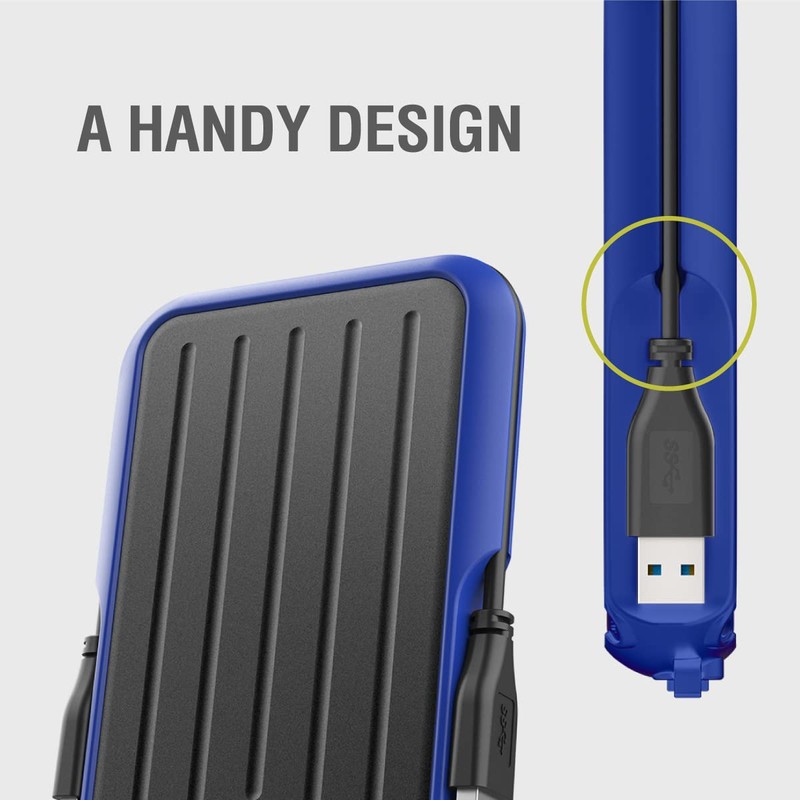Silicon Power Armor A66 1TB Rugged External Hard Drive, Military-Grade