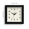 Jones Clocks® Mustard Square Retro Wall Clock Modern Colour Design