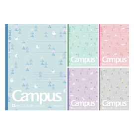 KOKUYO Campus Notebook No. 3CATN-L32X5, Limited Edition, B5, Dotted, A-Ruled, Palette Tree, 5-Color Pack