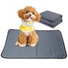 2 Stück Welpenunterlagen Waschbar - Grau PIPI Matten für Hunde,