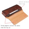 Cell Phone Belt Clip Bag Men Brown, Leather Cell Phone