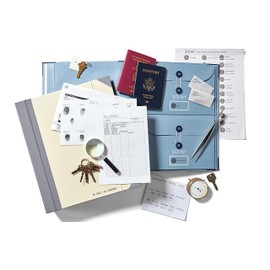 Savor | 2025 Edition in Case Go Missing™ Binder | Viral TikTok Folio for True-Crime Fans to Record Personal Info, Estate Planning & Emergency Preparation, Blue - Family Emergency Binder