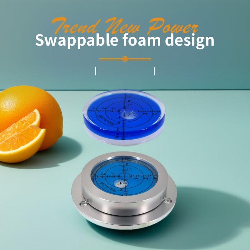 90MM Universal Horizontal Bubble Leveler Level with Replaceable Bubble Design
