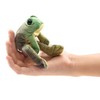 Folkmanis Puppets Mini Sitting Frog Finger Puppet