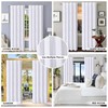 HOMIDATE White Curtain,84 inch Long White Curtains,Cotton Curtains Set of