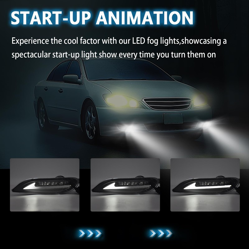 SINYATO INDUST LED Fog Lights with DRL and Dynamic Turn