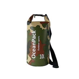 LTMGL Dry Bag Waterproof for Women, 5L/10L/20L Roll Top Lightweight Dry Storage Bag Backpack for Travel, Swimming, Boating, Kayaking, Camping & Beach (GREEN CAMO, 10L)