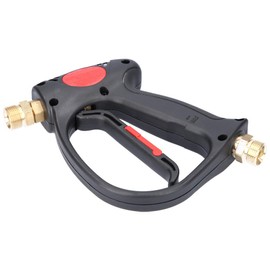 McFilter Pistol, black, 2 x M22 AG, 310 bar, 160 °C, 30 l/min, high pressure gun for pressure washers