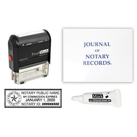 ExcelMark Self Inking Notary Stamp Kit - Texas