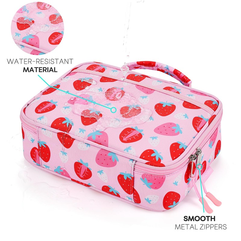 mibasies Kids Lunch Box for Girls Toddler, Insulated and Reusable