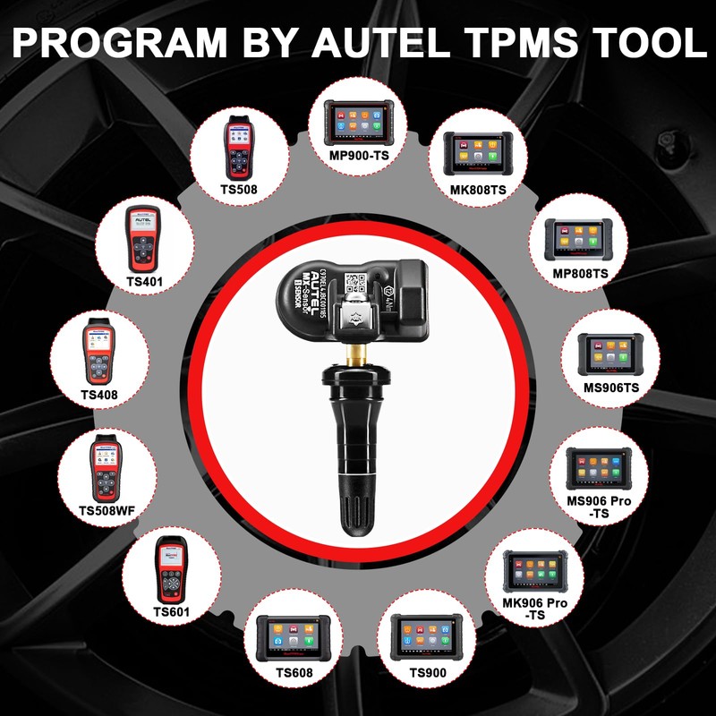 Autel TPMS Sensors 4 Pack MX-Sensors 315/433 mhz Dual Frequency