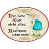 Echtholz by Kaltner Präsente Schild Türschild aus Holz BIERGARTEN (Biergarten) im Antik Design