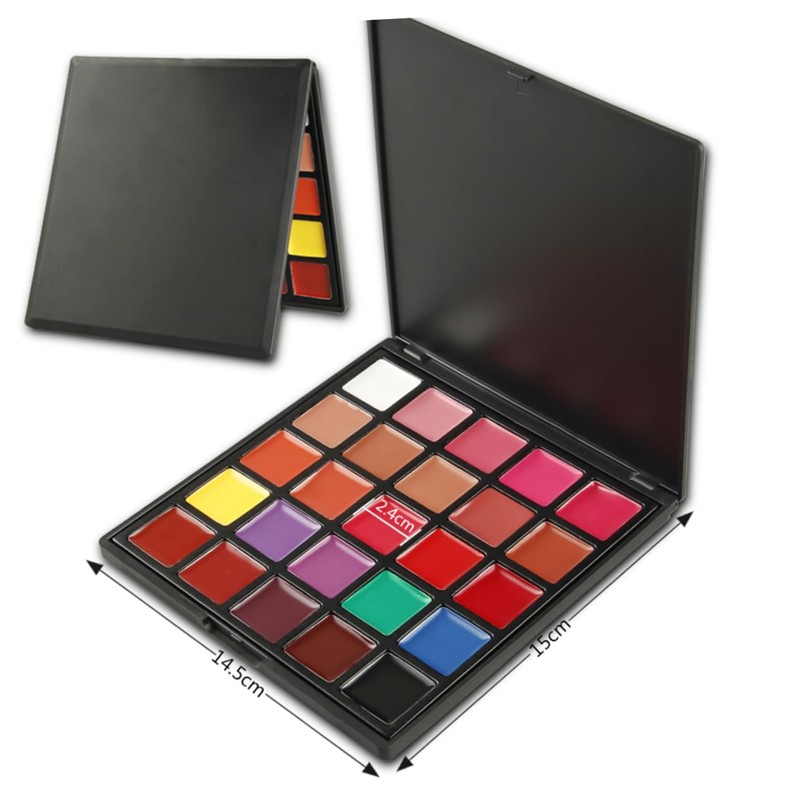 SAFIGLE Colors Lip Gloss Palette Moisturizing Lipstick Makeup Kit for