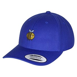 JPAK Smiling Honey Bee Outdoor Hat Curved Bill Cap Honey Bee Royal