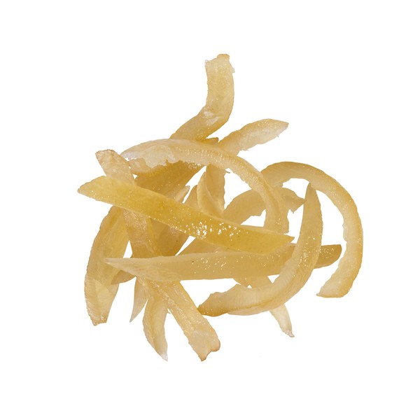 OliveNation Candied Lemon Peel Slices, Sweet and Tart for Baking, Cooking, Snacking, Imported from Italy - 4 ounces