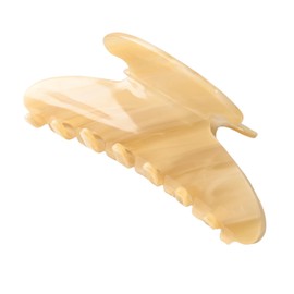 Hair Claw for Women 4 inch Waterproof Hair Clip for Medium Long Hair,Non-slip Stylish Claw for Updos,Daily Use,Elegant Bow Hair Claw Clip, Large Size, Marble Blue (biege)