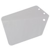 NOGUCHI 106200 Bib Plate, Clear, 1 Piece, Pre-Drilled Mounting Holes